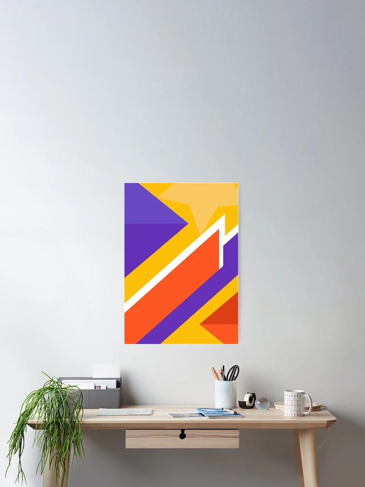 Thumbnail 2 of 3, Poster, Many Mountains Rinbows Triangle designed and sold by TimTim-Design.