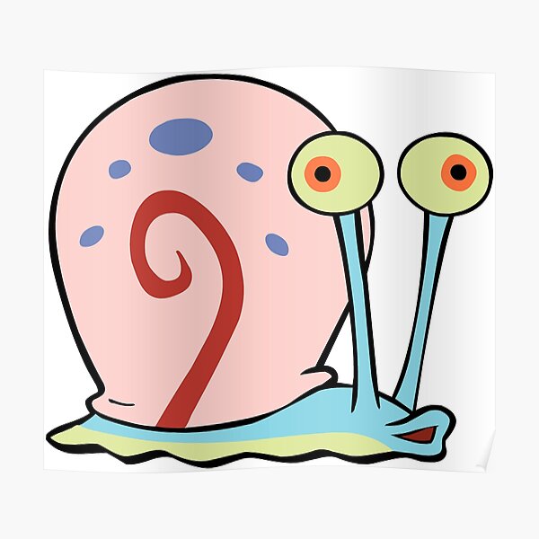 "Gary the Snail" Poster for Sale by keepo | Redbubble