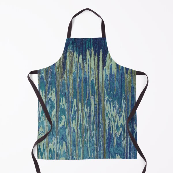 Aperçu de l'œuvre Vintage Peinture Dripping Paint Pattern en Bleu Vert créée et vendue par CharJens.