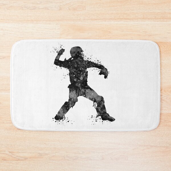 Item preview, Girl Baseball Catcher Black and White Gift designed and sold by LotusGifts.