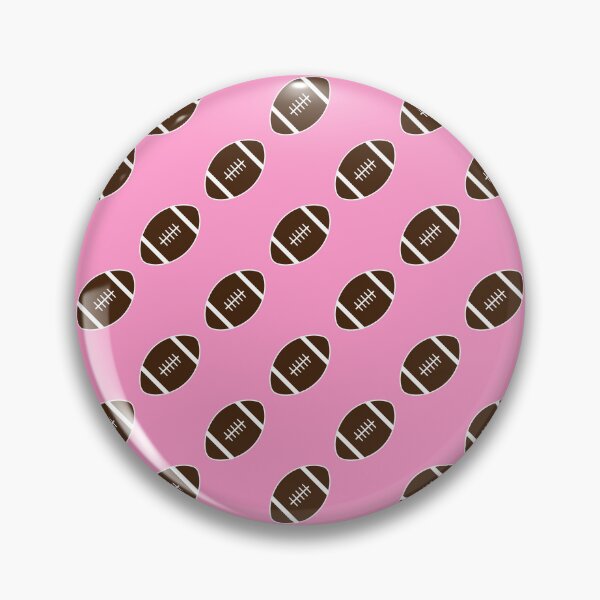 Item preview, Football with Pink Background Pattern designed and sold by beccaveedesigns.