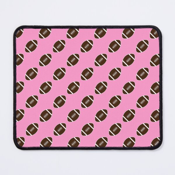Item preview, Football with Pink Background Pattern designed and sold by beccaveedesigns.