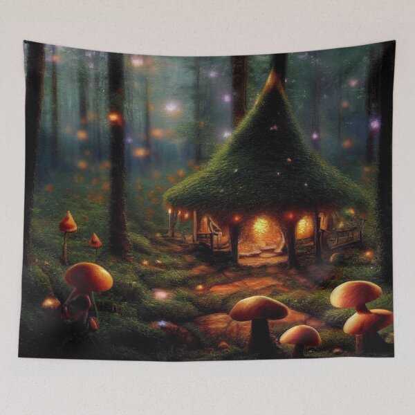 Item preview, Copy of Forest cabin with fairytale magic - Fantasy dream designed and sold by Monkyra.