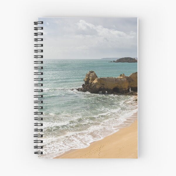 Item preview, Sun and Clouds and Rough Landforms at a Beach in Algarve Portugal designed and sold by Georgia Mizuleva.