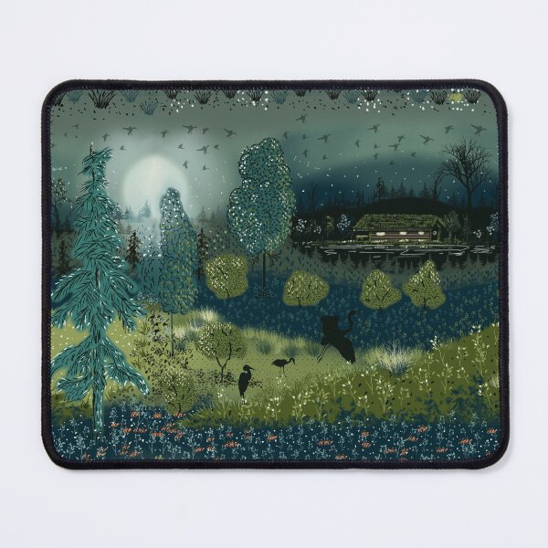 Item preview, Lake Cabin in Greens designed and sold by Salzanos.