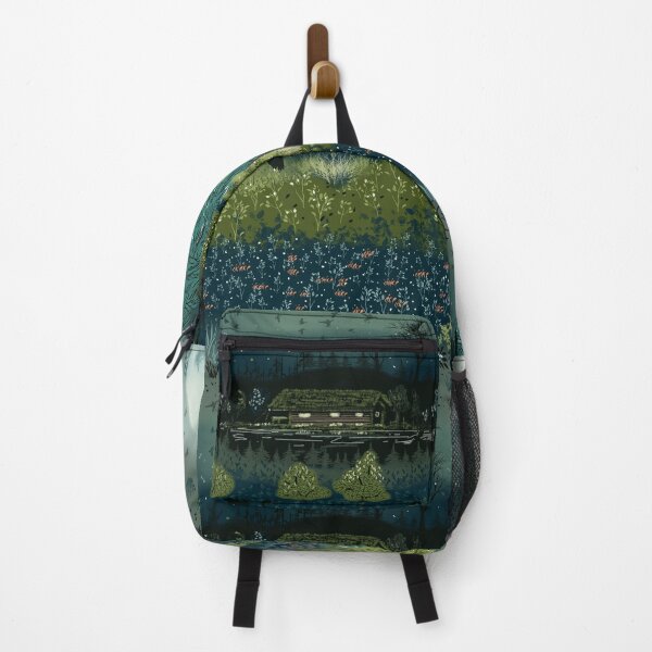 Item preview, Lake Cabin in Greens designed and sold by Salzanos.