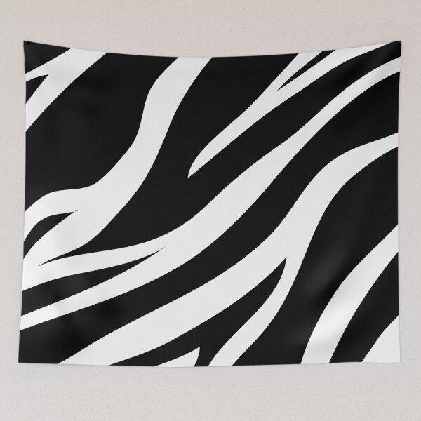 Item preview, Black and White Zebra Print designed and sold by GemsAnatomy.