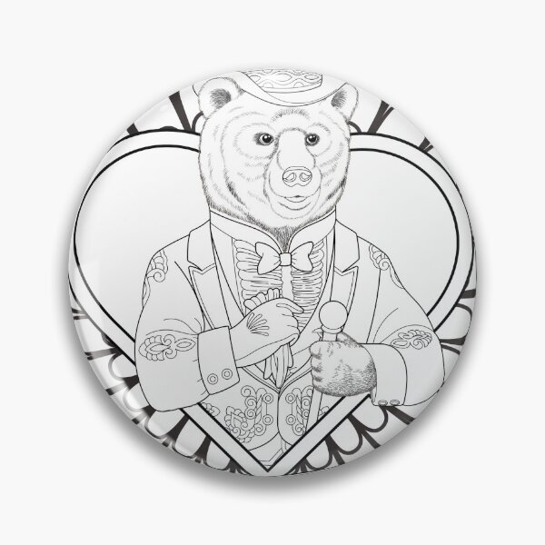 Item preview, Best Dad Ever Vintage Black & White Bear In Regal Costume designed and sold by Mrspink16.