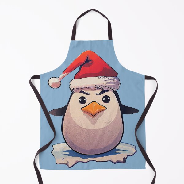 Item preview, Cute penguin with red santa claus hat designed and sold by Nisyo.