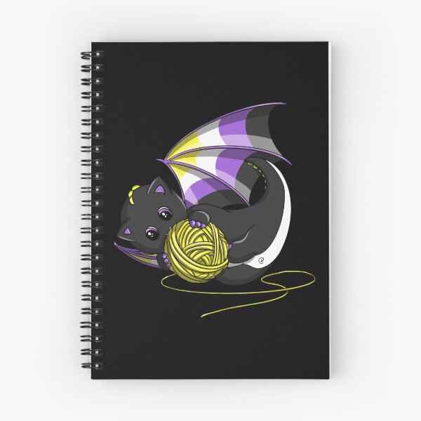 Item preview, Nonbinary Dragon with a ball of yarn designed and sold by Florilège Art.