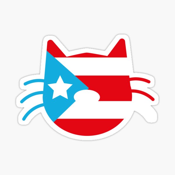 Puerto Rico Cat Sticker