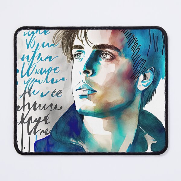Item preview, Very beautiful and sexy handsome man portrait in watercolor designed and sold by mrlongfield.