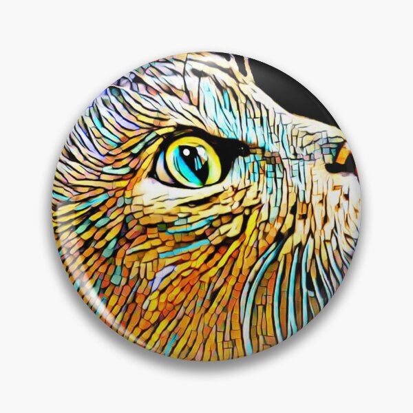 Item preview, Multicolor Cat 687 mosaic designed and sold by artbylucie.
