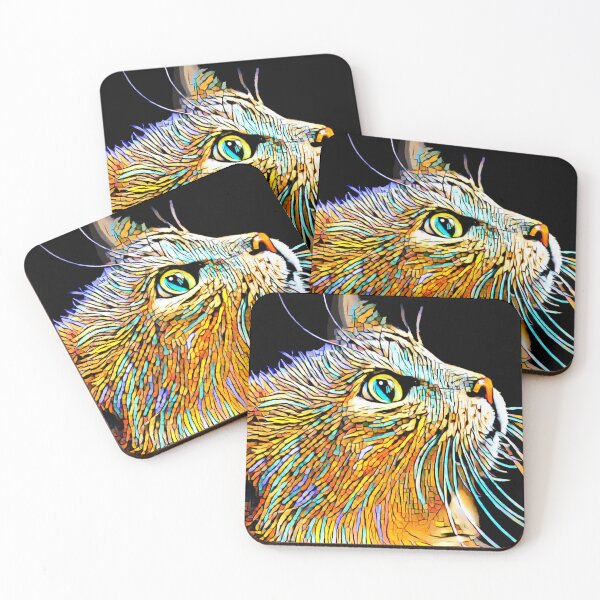 Item preview, Multicolor Cat 687 mosaic designed and sold by artbylucie.