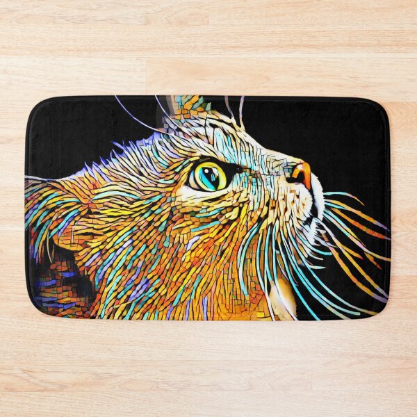 Item preview, Multicolor Cat 687 mosaic designed and sold by artbylucie.