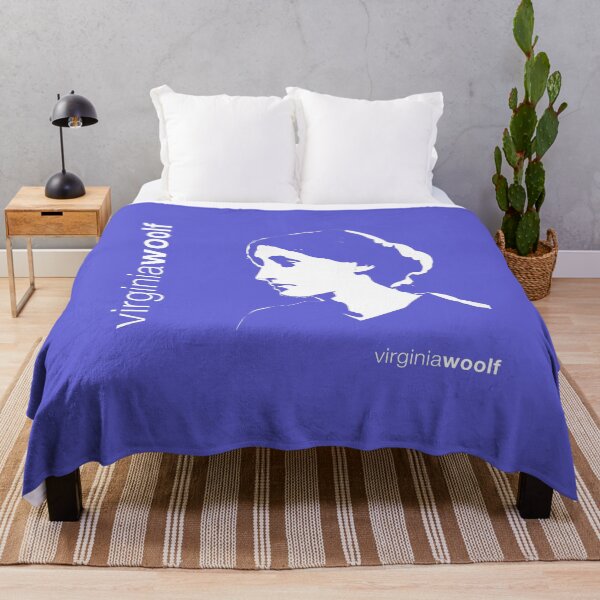 Item preview, Classic Virginia Woolf poster (indigo) designed and sold by CMYKStudio.