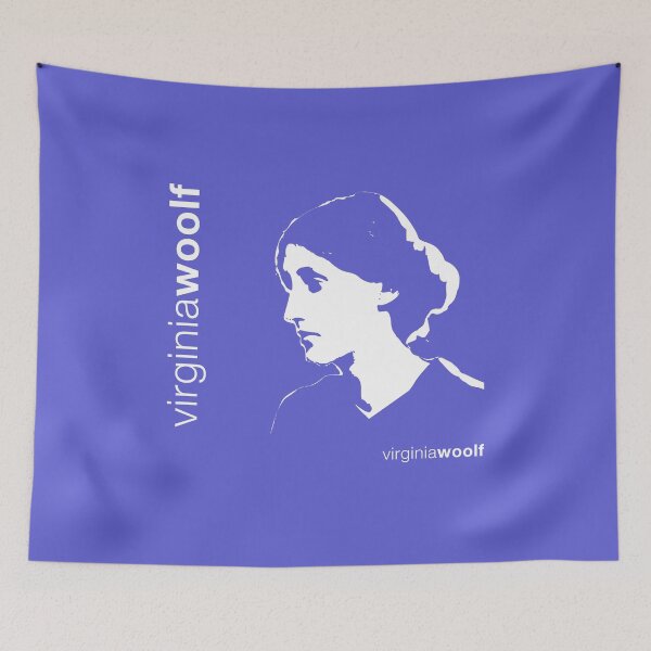 Item preview, Classic  Virginia Woolf poster (indigo) designed and sold by CMYKStudio.