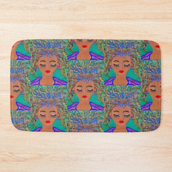 Item preview, ,iarthappy. tracey jacobson, eyelash day, cosmetic bag designed and sold by tracey jacobson.