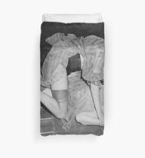 RETRO CATFIGHT Duvet Cover