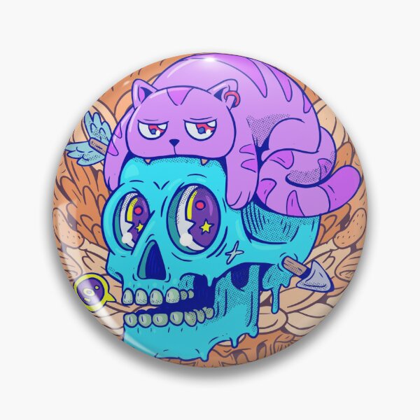 Item preview, Lazy Skull Cat designed and sold by MissTSix.