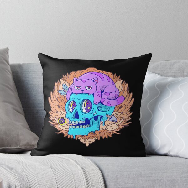 Item preview, Lazy Skull Cat designed and sold by MissTSix.