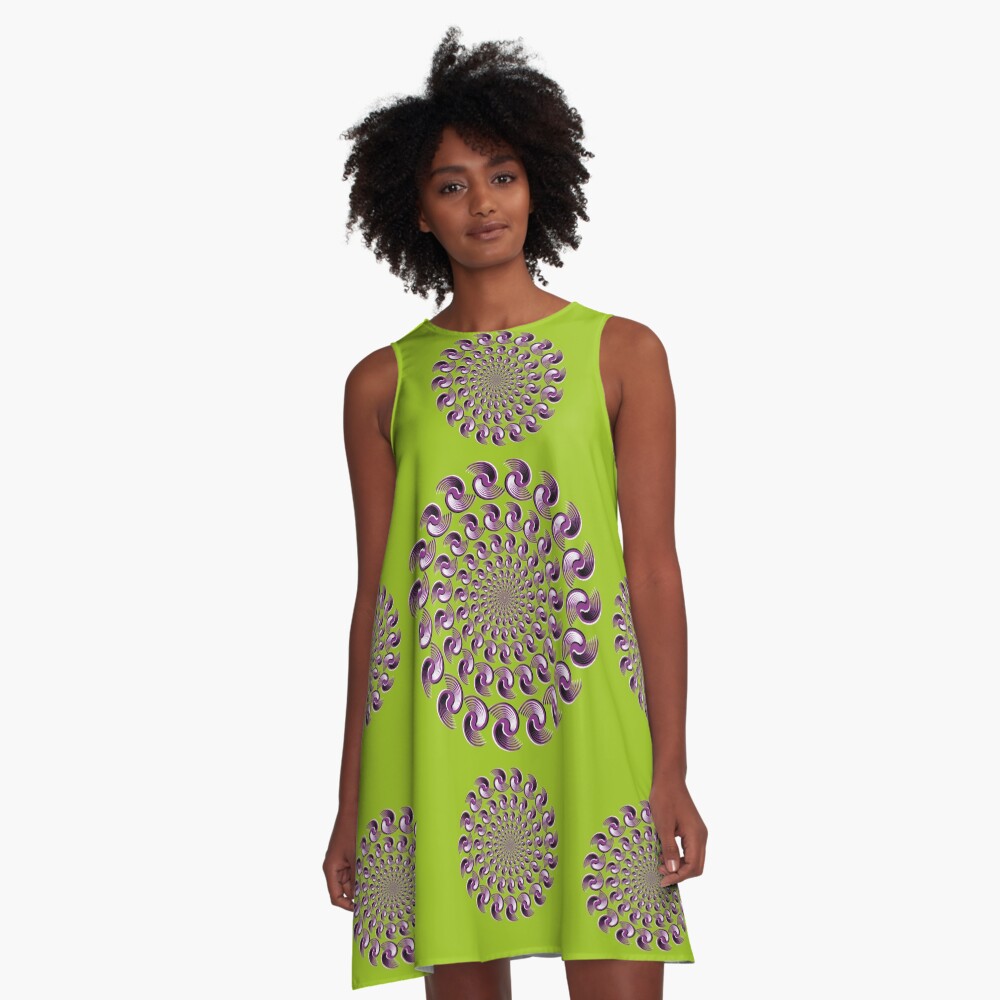 colourful (optical illusions) A-Line Dress