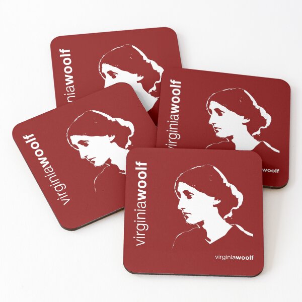 Item preview, Classic Virginia Woolf poster (red) designed and sold by CMYKStudio.