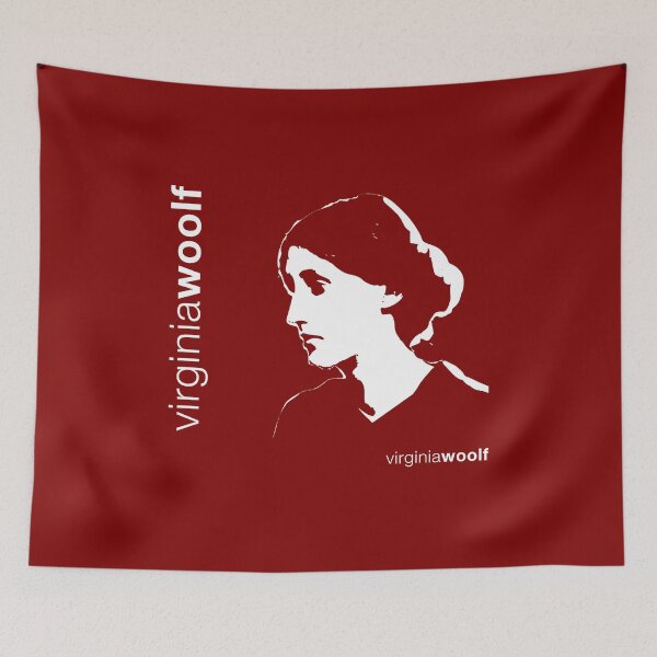Item preview, Classic Virginia Woolf poster (red) designed and sold by CMYKStudio.