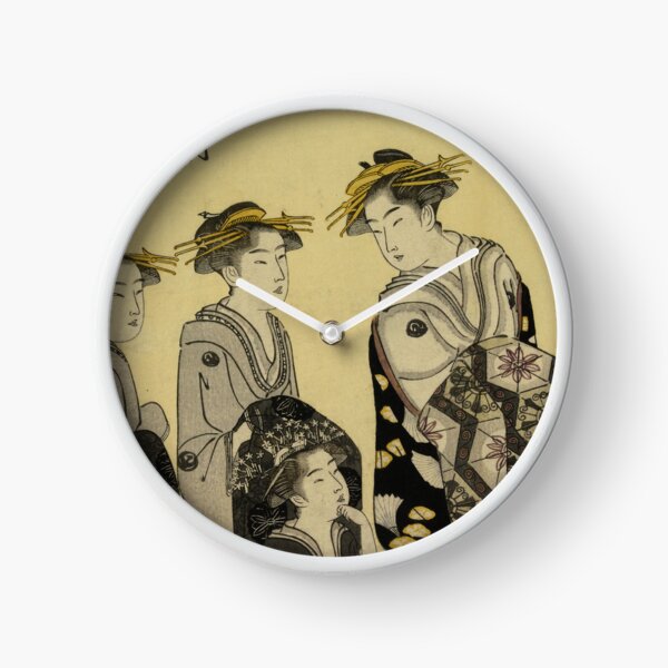 Item preview, Japanese geishas traditional Japanese woodprint poster designed and sold by nattdrws.