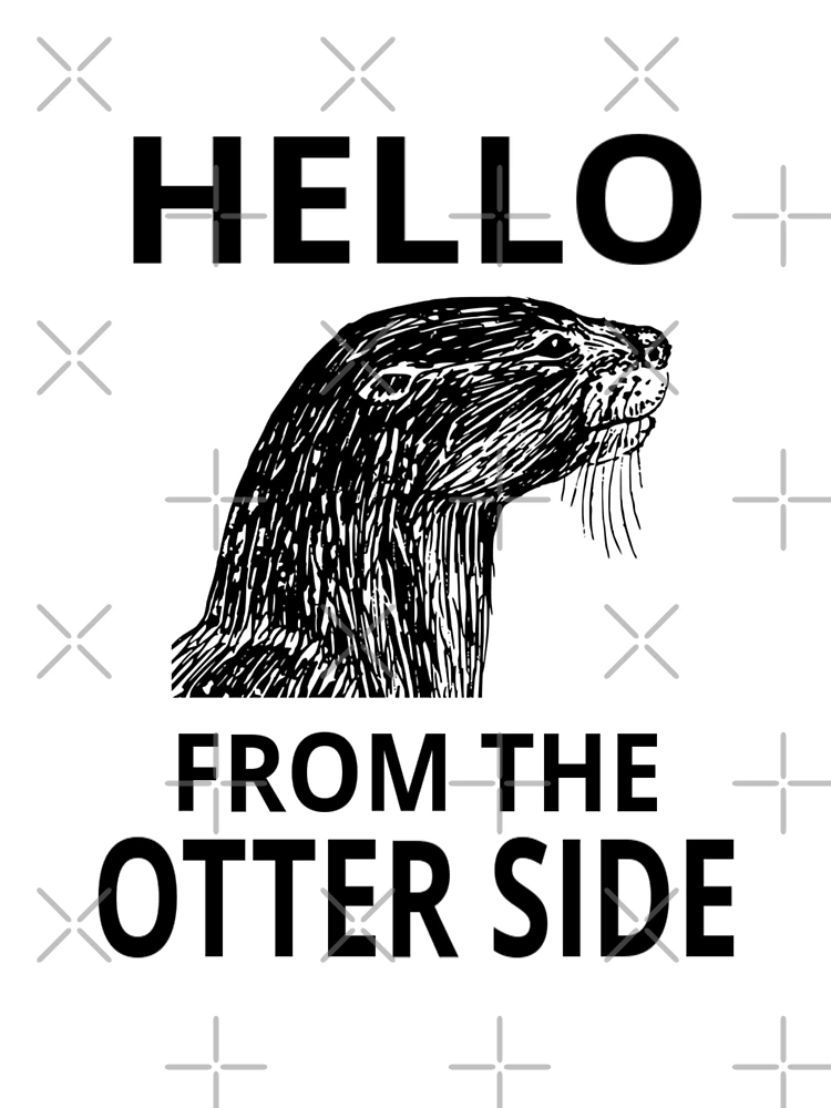Hello From The Otter Side Greeting Card Hello From The Otter Side Greeting Card