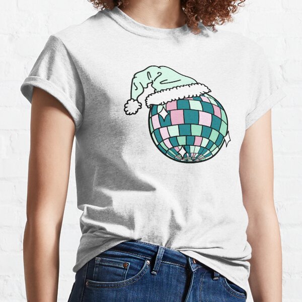 Christmas Disco Ball — Teal & Mint Classic T-Shirt