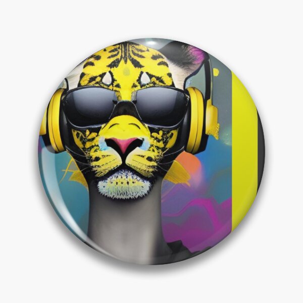 Item preview, POP STYLE - TIGER WITH SUNGLASSES - Alma Libre designed and sold by GemaPopera.