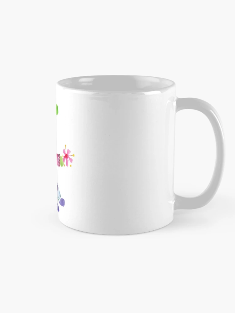 Thumbnail 3 of 6, Coffee Mug, Moss Rabbit, Playful Spring Rabbit With Blossom designed and sold by DefaultOneWorld.
