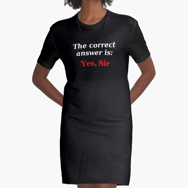 Yes, Sir Vestido camiseta