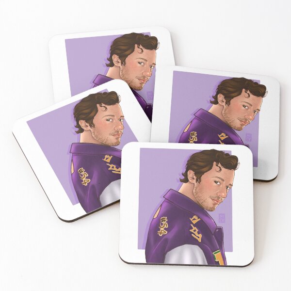 Item preview, Joseph Quinn fan art in purple jacket designed and sold by nickforoart.