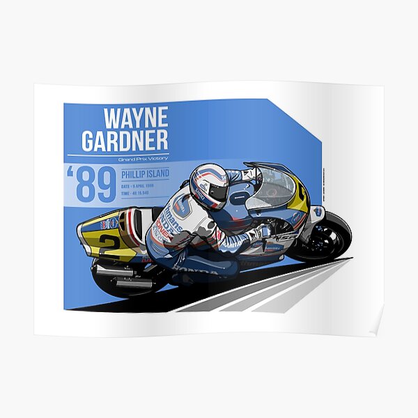 Wayne Gardner - 1989 Phillip Island Poster