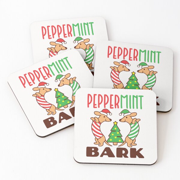 Item preview, Peppermint Bark Cute Christmas Dachshund Dog  designed and sold by jaygo.