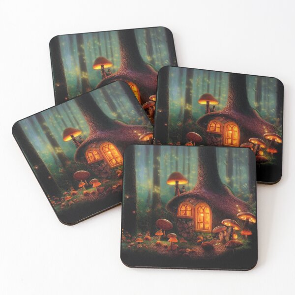 Item preview, Forest cabin with fairytale magic - Fantasy dream designed and sold by Monkyra.