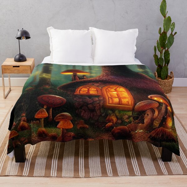 Item preview, Forest cabin with fairytale magic - Fantasy dream designed and sold by Monkyra.