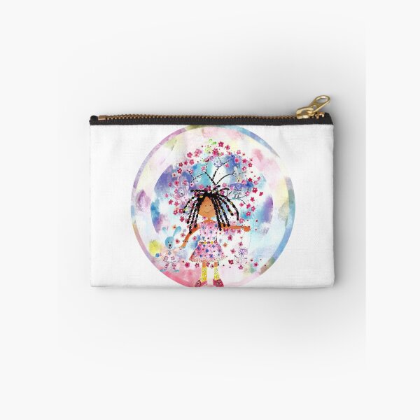 Item preview, Dancing with Blossoms in a New Dress.  Watercolour Collage designed and sold by DefaultOneWorld.