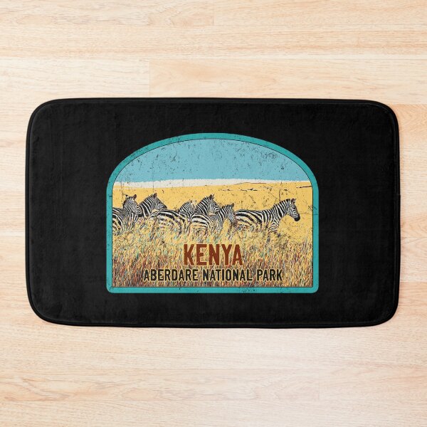 Item preview, Aberdare national park Kenya Africa vintage travel safari decal, african zebras designed and sold by Lemomo-zoo.