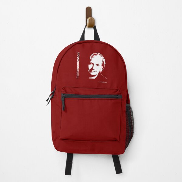 Item preview, Classic Maria Montessori poster (red) designed and sold by CMYKStudio.