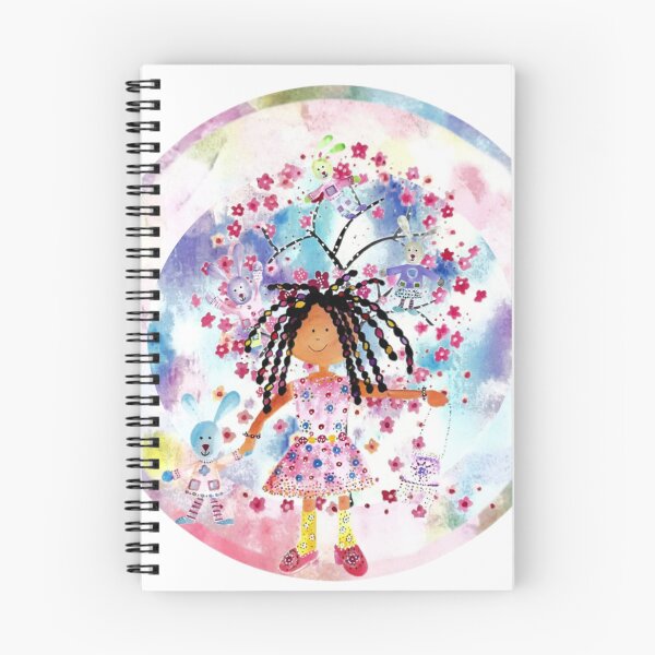 Item preview, Dancing with Blossoms in a New Dress.  Watercolour Collage designed and sold by DefaultOneWorld.