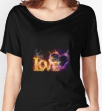 Fire love Women's Relaxed Fit T-Shirt