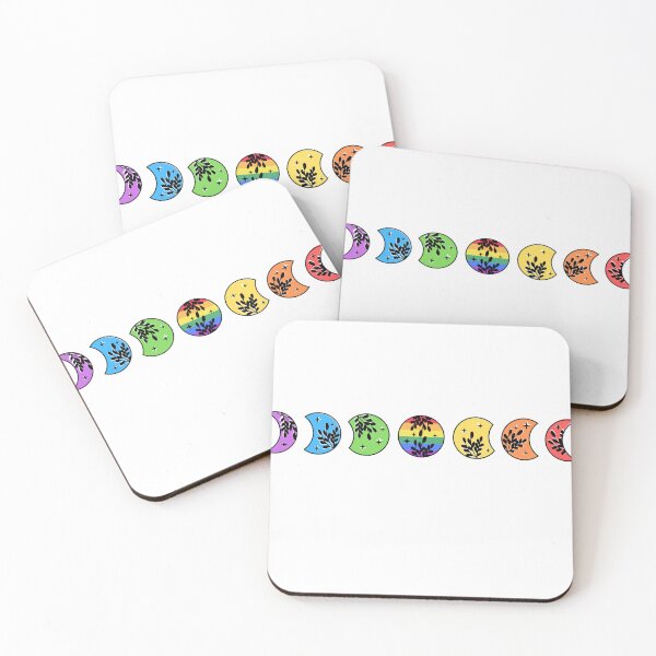 Item preview, Rainbow Pride Moon Phases designed and sold by LunaAndRosa.