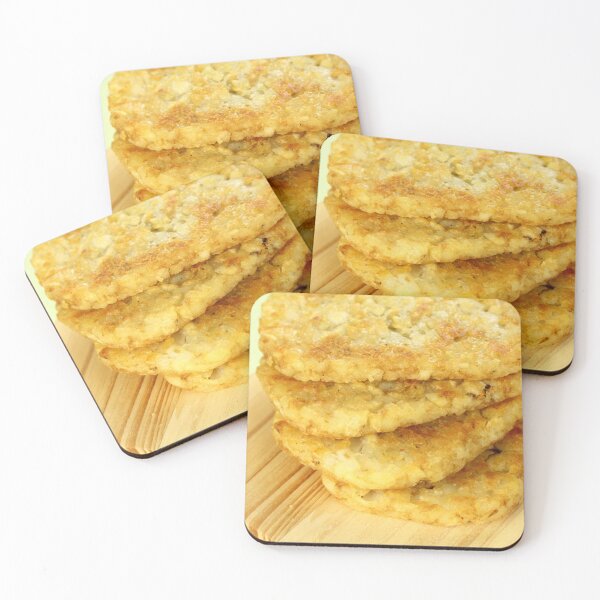 Item preview, Hash Browns Stack Close up Background designed and sold by foodiemarie.