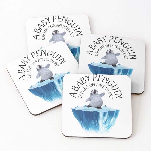 Item preview, A BABY PENGUIN CAUGHT ON AN ICEBERG designed and sold by FunnyBunny110.