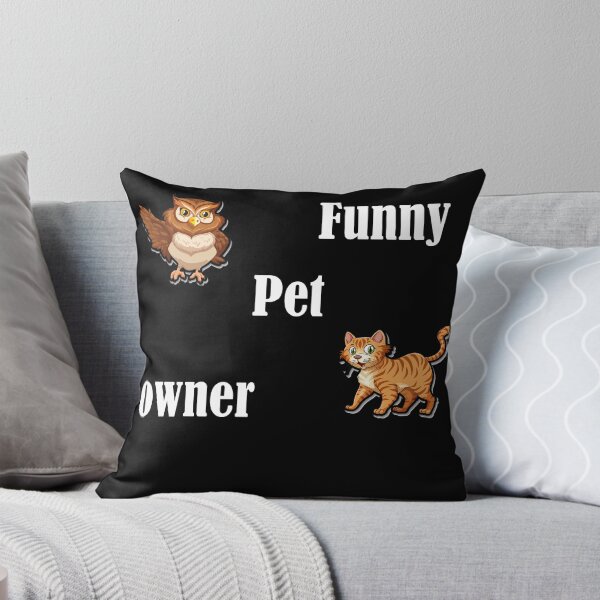 Item preview,  Cat and an owl funny pet owner designed and sold by SeniorPrint99.
