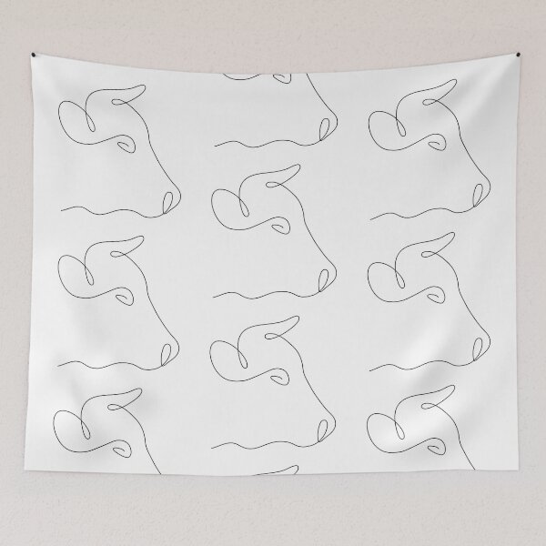 Item preview, Cow Head Linework  designed and sold by Mseabro.