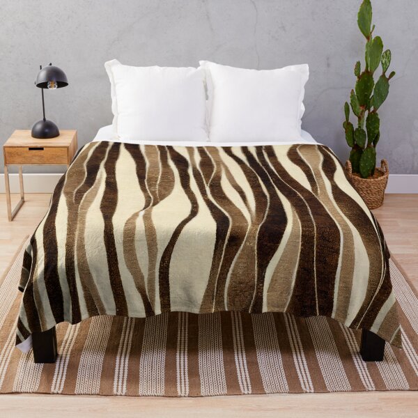 Item preview, Earthy Animal Print Zebra Warm Tones Abstract Pattern designed and sold by trajeado14.